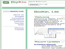 Tablet Screenshot of biokin.com